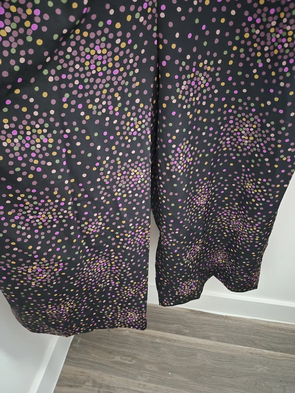 kate spade Black Pink Gold Polka Dot V-Neck Jumpsuit Size 2